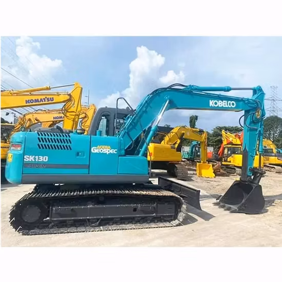 Escavatore usato idraulico degli scavatori di seconda mano dell'escavatore cingolato 13ton con Kobelco Sk130