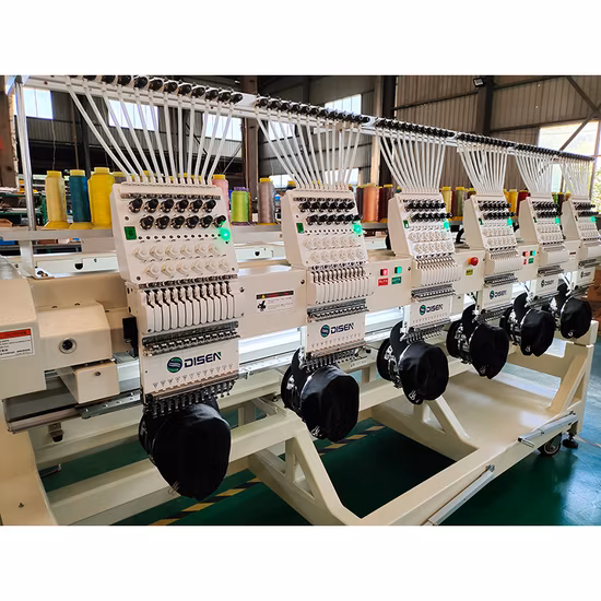 Macchina da ricamo computerizzata a 6 teste per uso industriale ad alta efficienza Wonyo per il disegno di ricamo di scarpe con cappuccio