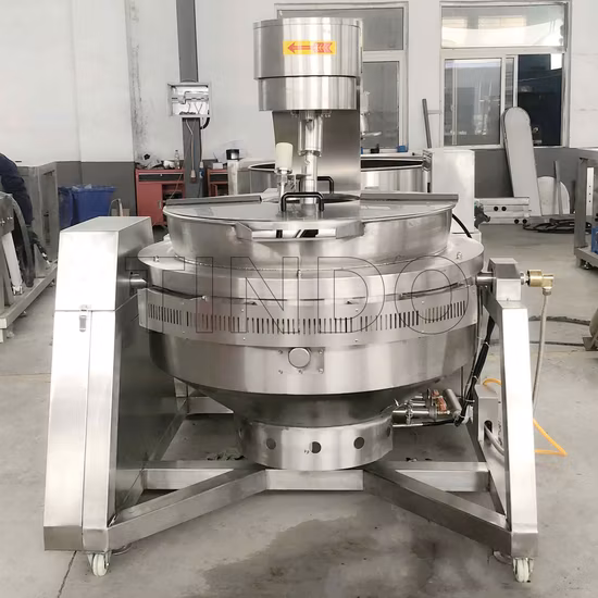 Salsa automatica planetaria agitazione rivestita macchina miscelatore fornello industriale bollitore a gas